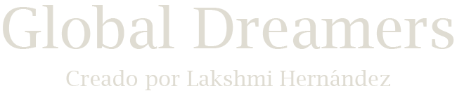 Logo en blanco y con fondo transparente de Global Dreamers